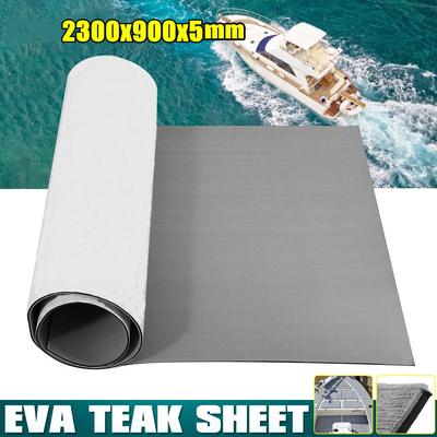 2300x900x5mm EVA Schaumstoff Bodenmatte Für Marine Bootsbodenbelag Faux Teak Deckbelag Plattenpolster Für Yacht Wohnmobil Selbstklebender Bodenbelag Teppich