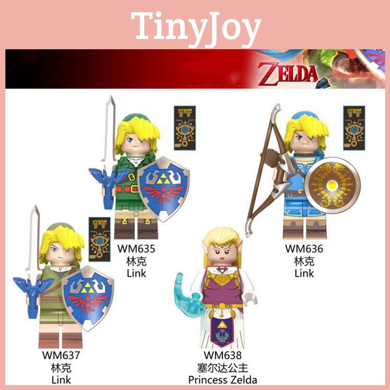 The Legend Of Zelda Link Princess Zelda Mini Figures Building Blocks Dolls 100% Brand New And High Quality