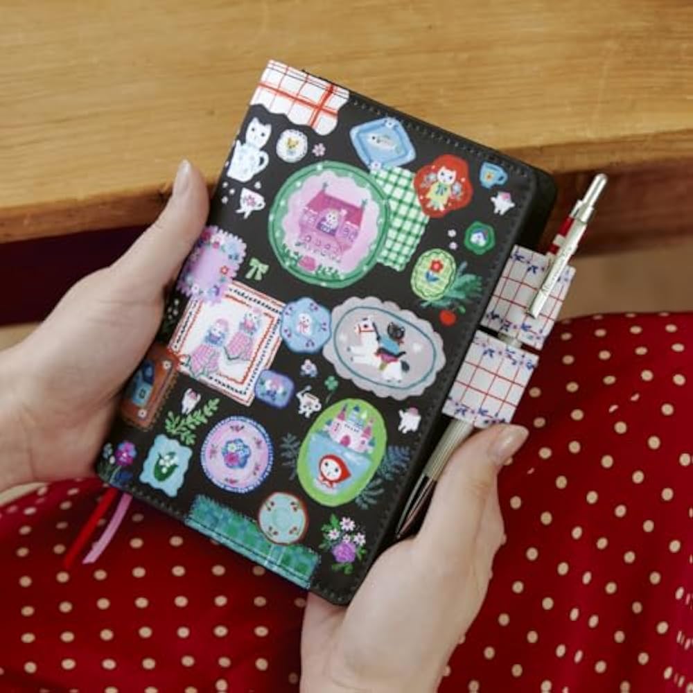 Hobonichi Notebook Original (A6) Notebook Cover Kitagishi Yumi/White Cat Table Decoration