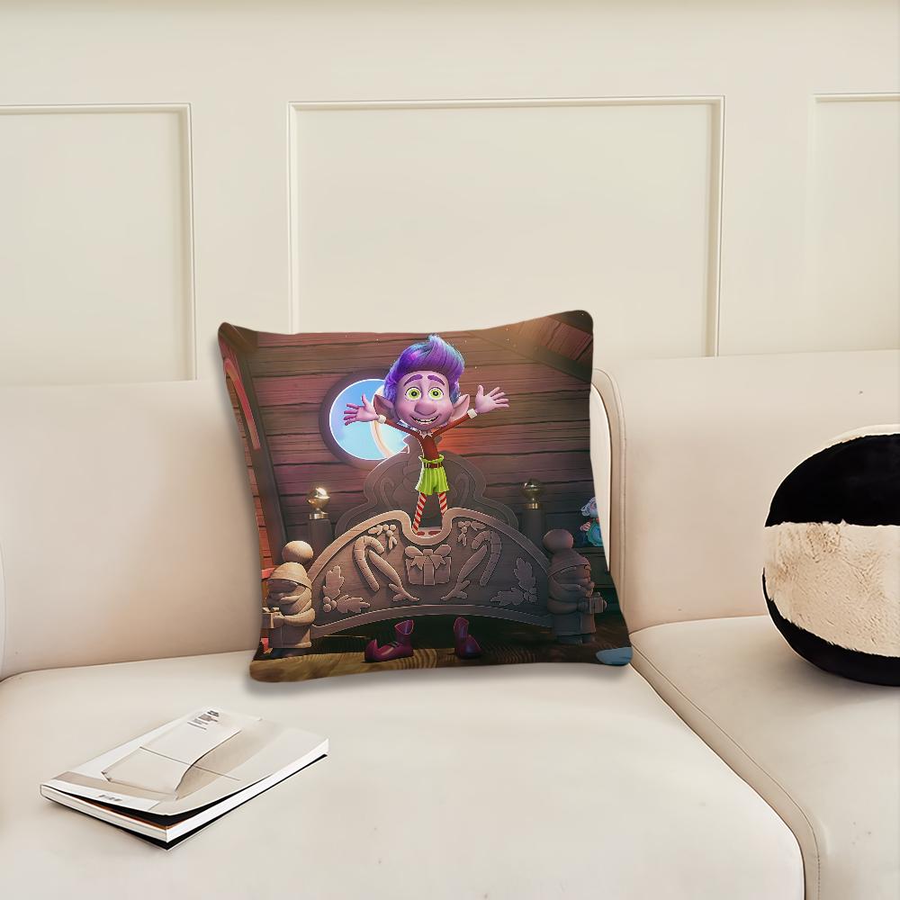 Mission Santa 2025 Cartoon cushion cover Pillow Cover Decoration Room Home Sofa living Office Car Nordic Simplicity
