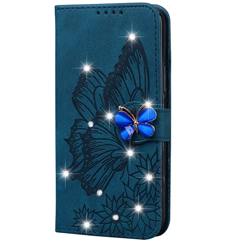 Shiny Glitter Wallet Leather Case For Samsung Galaxy S26 Ultra S25 S24 FE S23 S22 Plus A15 A16 A26 A36 A56 A34 A54 A55 A37 A57