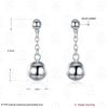 Coppery Bead Drop Earrings Long Pendant Dangle Copper Plated Engagement Wedding Jewelry For Women Dropshipping  E279