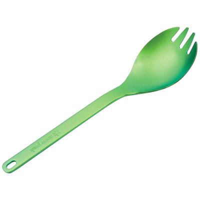 Snow Peak Titanium Spoon with Split Tip Green SCT-004GR
