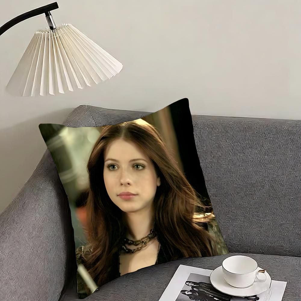 

M-Michelle T-Trachtenberg Cushion Cover Reversible Plush Pillow Cover – For car, sofa, bedroom, perfect as a gift. 12x12Inch
