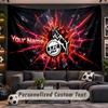 Wandbehang Wandteppich Benutzerdefinierter Name FC Köln Muster Personalisiert Bedruckter Stoff Wanddekoration