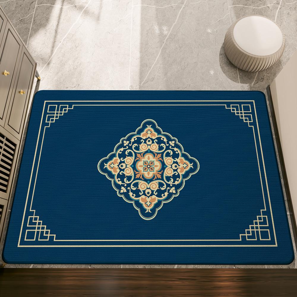 Neujahrsfestliches Rot Zugangssafe Neue Chinesische Eingangstür Fußmatte Hauseingangstür Rutschfeste Matte