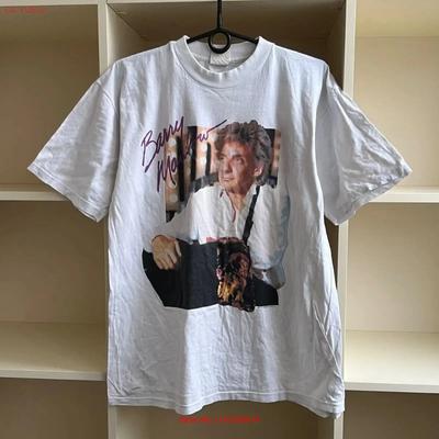 Vintage 1991 Barry Unisexilow T-Shirt Musik Größe L vintage Gewaschen Weiches Oberteil Für Den Alltag grafisch Gedehnt Atmungsaktiv homme