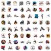60 New Motocross Doodle Stickers Personalized Sports DIY Skateboard Suitcase Waterproof Stickers