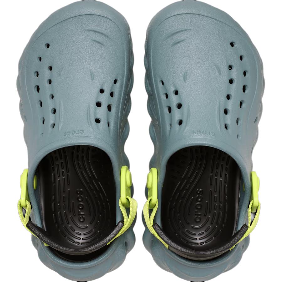 Crocs Kids  Echo Clog Comfortable Fashion Breathable Support Kids Clogs Blue Green Black 208190-3YO