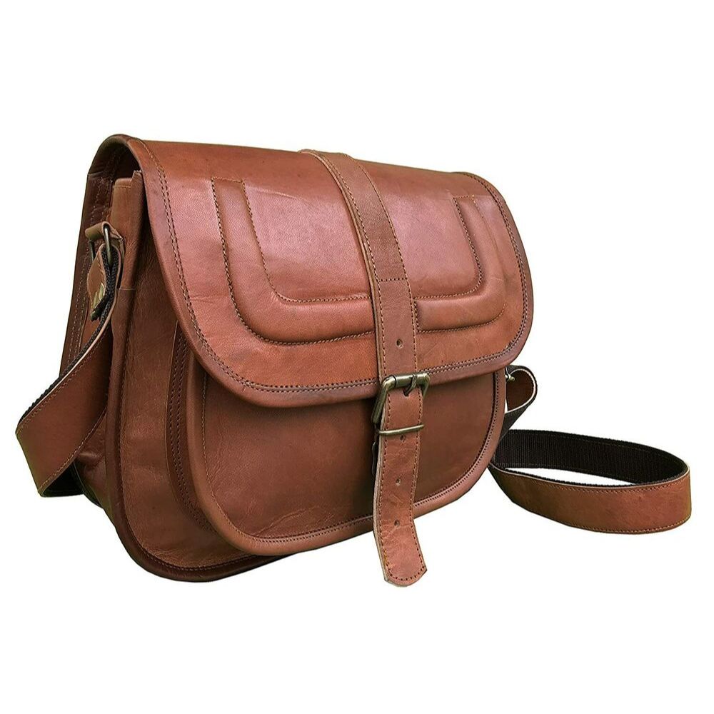 Women's Handmade Leather Travel Purse Crossbody Shoulder Sling Bag