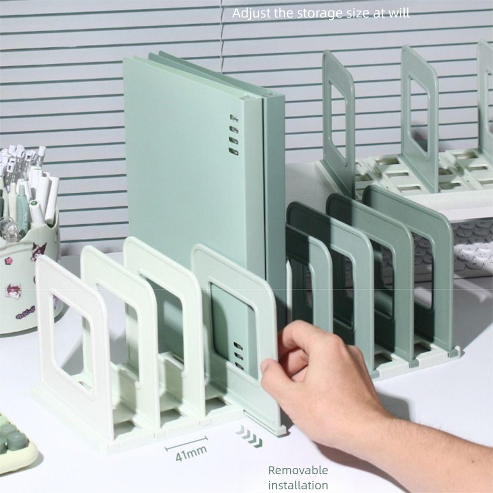 Dividers Detachable Bookends Adjustable Book Display Rack Portable File Storage Bookshelf  Student