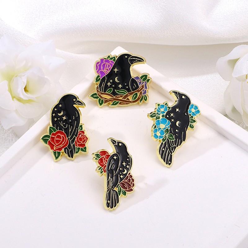 1PC Bird Brooch Unisex Simulation Animal Badge Accessories Clothing Bags Buckle Pins