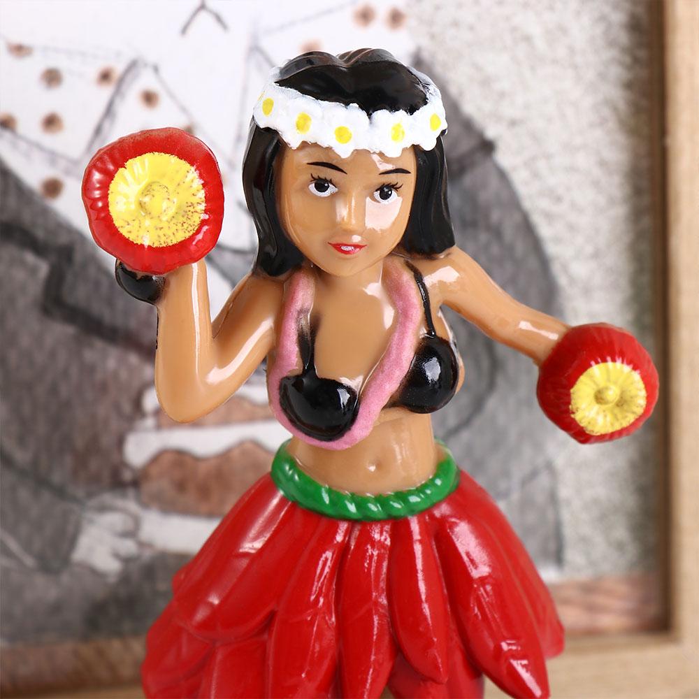 Toy Hula Dancer Solar Swinging Doll Dancing Hula Girl Swinging Hawaiian Girl Shaking Head Doll