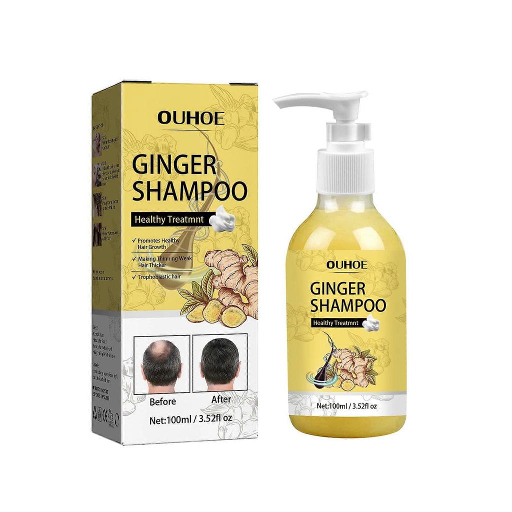 2025 Latest Model Ginger Dense Hair Shampoo, Moisturizes Reduces Itchiness