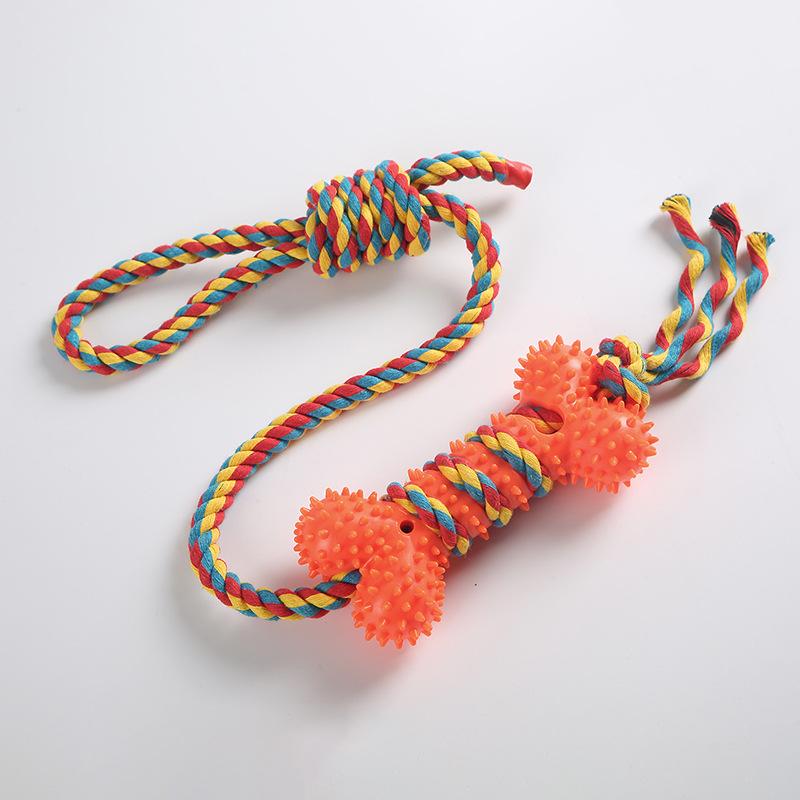 Interactive Dog Toys and Pet Supplies for Dogs Chewing on Toy Ropes To Grind and Clean Their Teeth