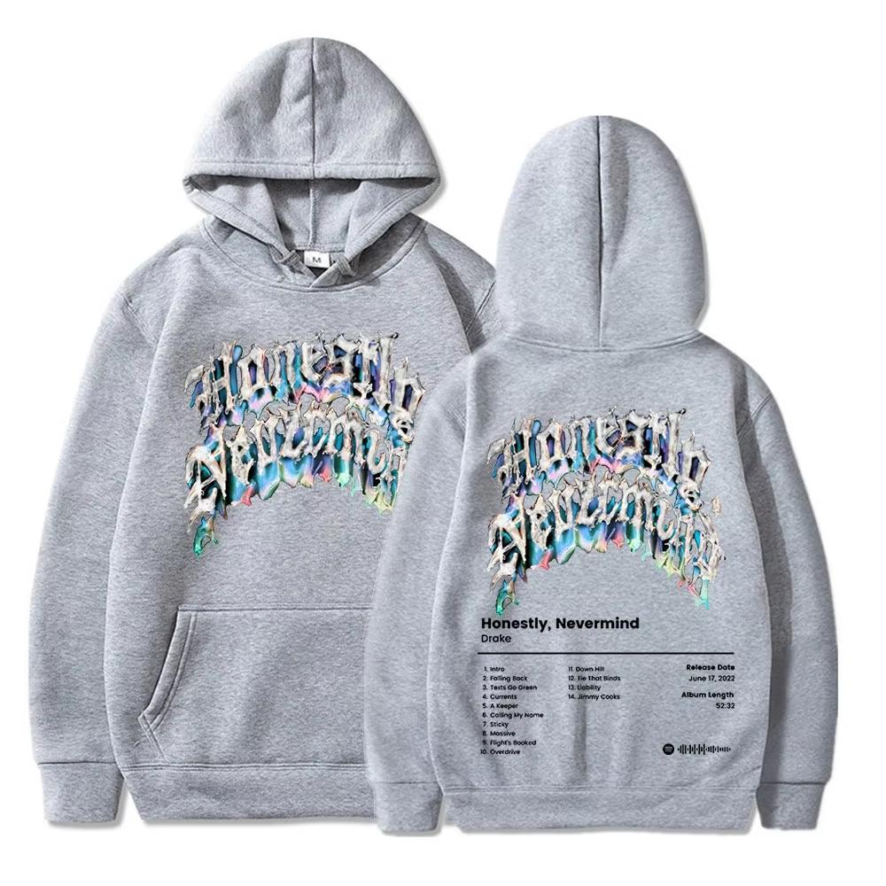 New Rapper Drake Music Album Honestly Nevermind Hoodie Men Women Casual Harajuku Oversized 2026 Comfortable Warm Gift Outfit