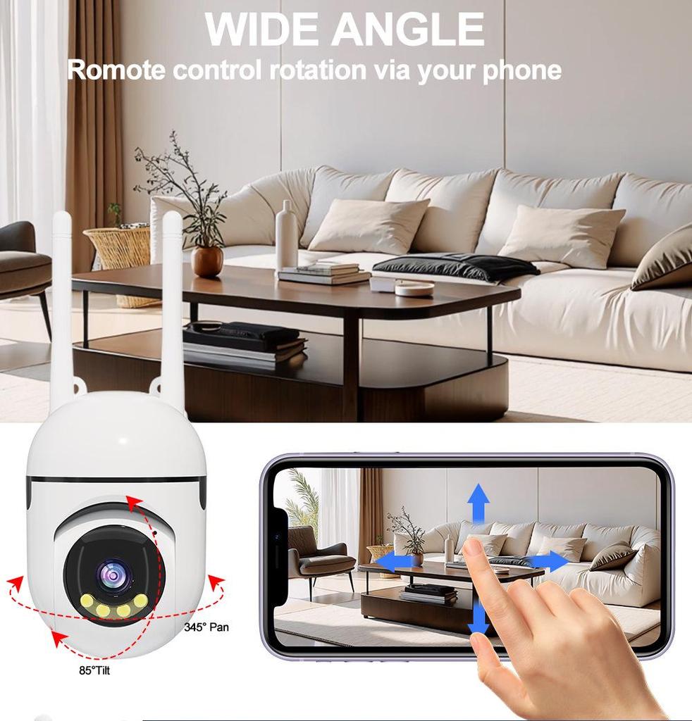 Popular Wireless WiFi HD Night Vision Smart Bulb Camera with Mobile Remote Monitoring
