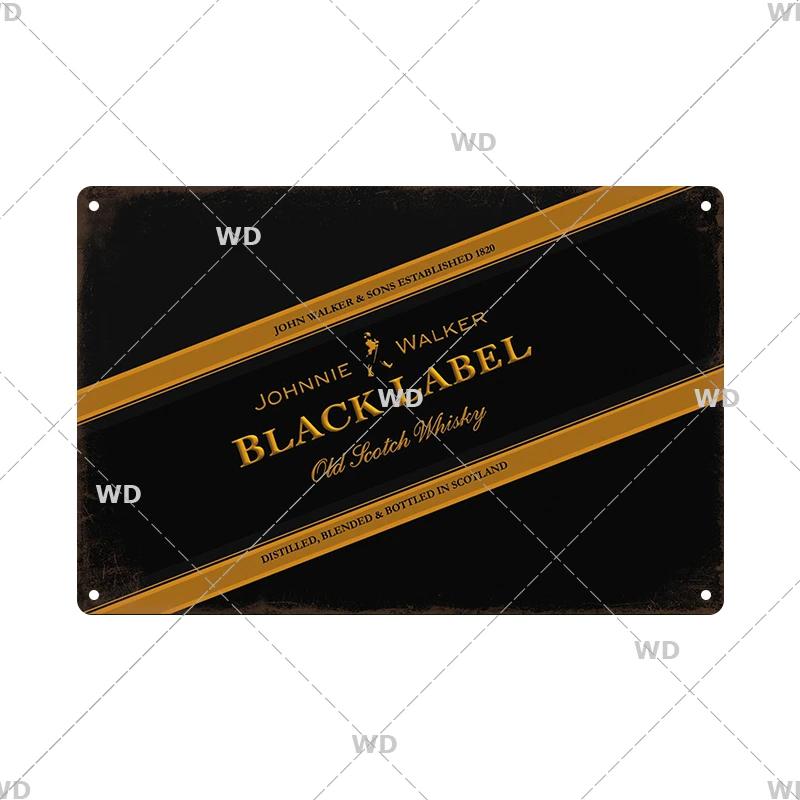 Whisky Marke Metall Vintage Blechschild Metallschild Dekorative Wandplakette Werbeschild Pub Bar Club Man Cave Dekor Wanddeko