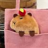 Capybara Plush Adorable Keychain Soft Toy  Bags Featuring Cute Design Apple