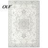 Vintage Ethnic Pattern Floor Decor Area Rug, 6 x 4Ft Living Room Soft Washable Low Pile Non Slip Mats for Persian Style Indoor Carpet with Backing