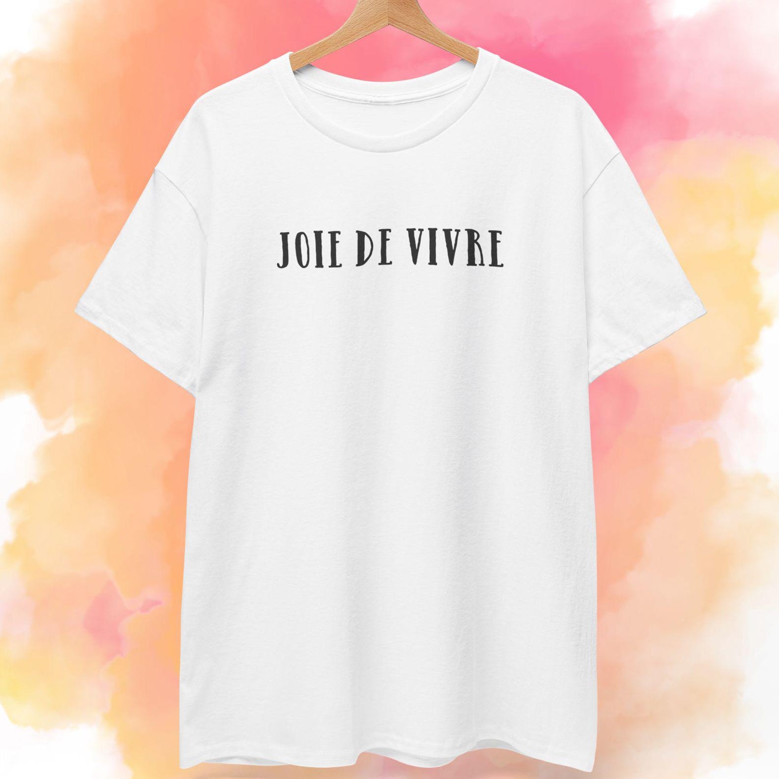Joie de vivre Shirt | French Word Tee 2XL