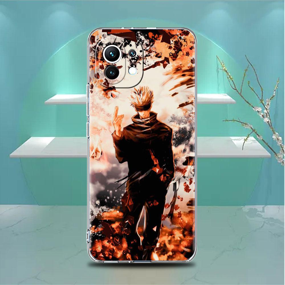 

Прозрачный чехол для Xiaomi Mi Poco X3 NFC M3 Pro F3 F1 11 Lite 12 Note 10 11T 9T, прозрачный чехол для телефона, милый дзюдзюцу Kaisen Cool Xiaomi Poco F3