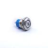 Bell Button 19x27mm Blue Led Monostable Silver Vandal-proof 250V 2A