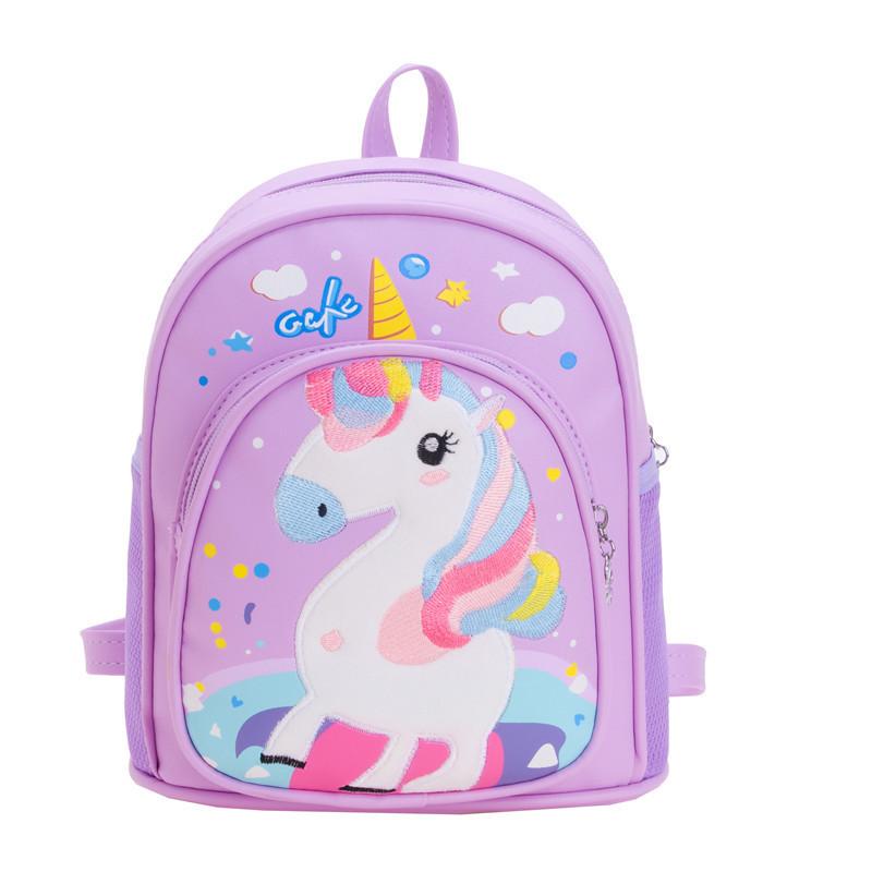 Neutral Gender Trendy Kids Backpack For Ages 3 To 8 With Comfortable Curved Straps And Unique Patterns Animal