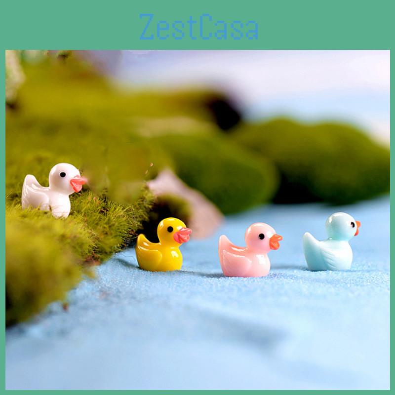 Delightful Mini Colorful Duck Resin Decorations For Enchanting Diy Garden Landscapes
