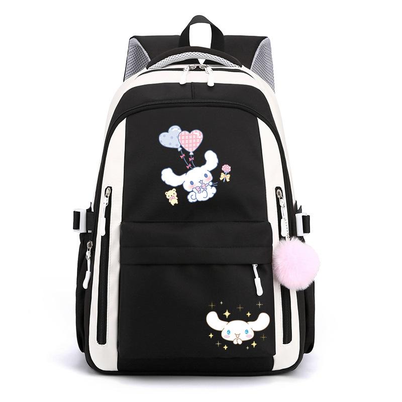 Cartoon Puppy Printed College Style Backpack Student Casual Schoolbag Large Capacity Student Schoolbag