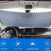 Foldable Retractable Car Sunshade Curtain UV Protection For Windshield