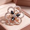 Crystal Flower Brooch - High-end and Luxurious Accessory for Formal Suits and Evening Gowns
