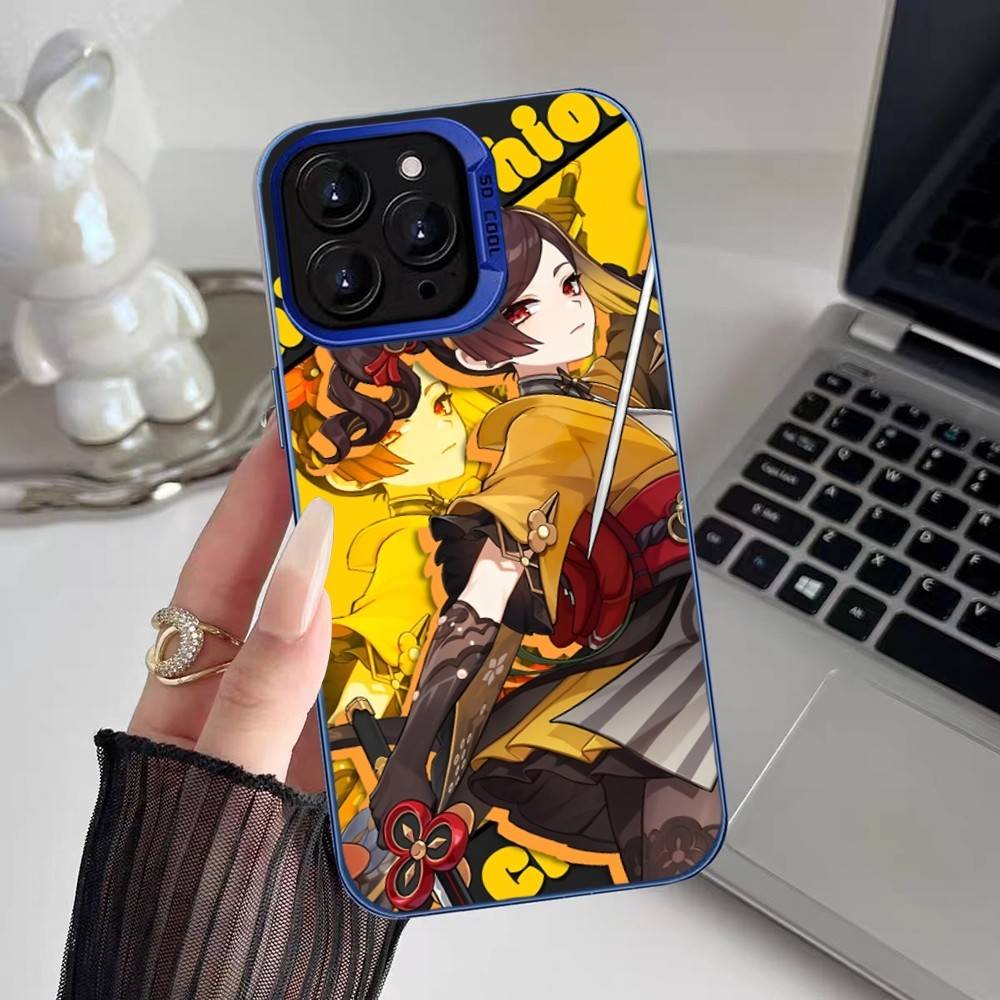 

Чехол для телефона Genshin Impact Чиори Для IPhone 17 16 15 14 13 12 11 Plus Pro Max Разноцветный Лазерный Аврора Ударопрочный Фунда Чехол iPhone13PROMAX