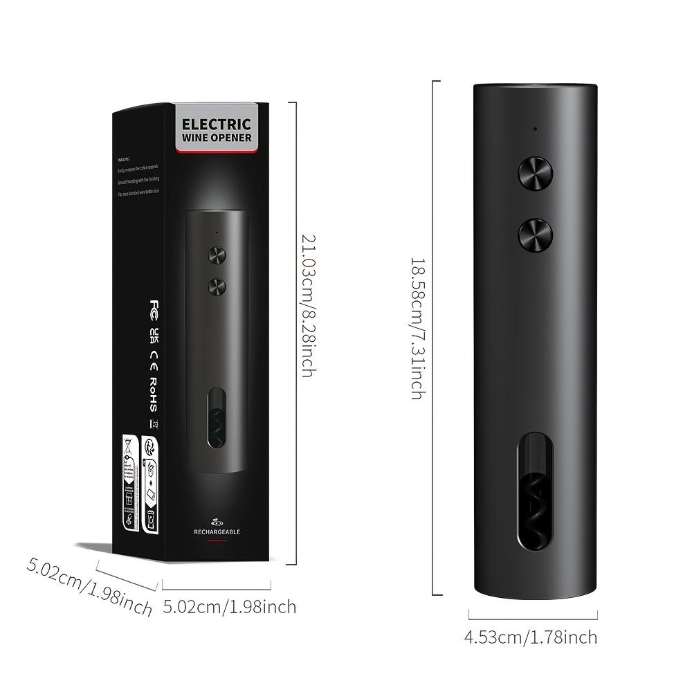 Electric corkscrew, powerful automatic corkscrew, with foil cutter, pourer, vacuum stopper, one-button corkscrew, for wine lovers.