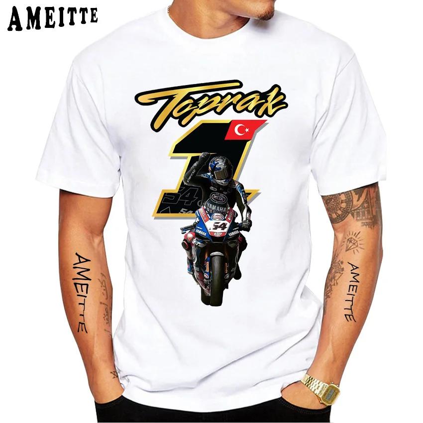 Tričko Toprak Razgatlioglu 54 Number 1 2023 Nové Letní Pánské Krátký Rukáv Hip Hopové Ležérní Tričko Harajuku Hip Hop Sportovní Bílá Trička