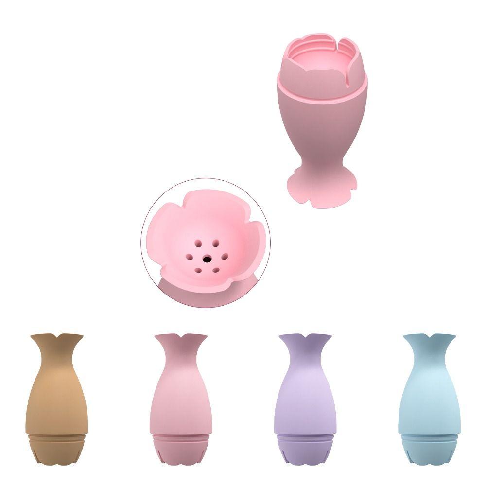 Silicone Makeup Sponge Holder Pink/ Blue/ Brown Beauty Eggs Storage Case Makeup Sponge Case Travel