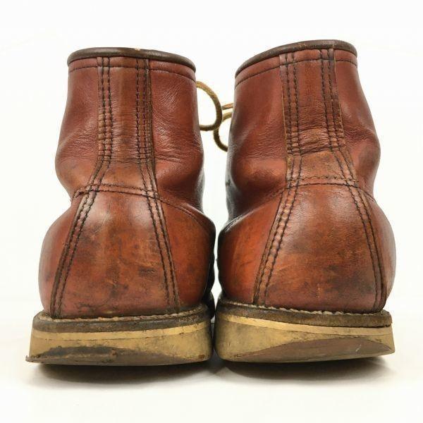 90er Halbkreis Hundemarke Vintage RED WING Arbeitsschuhe Größe 6.5F 24.5 Braun(GEBRAUCHT)