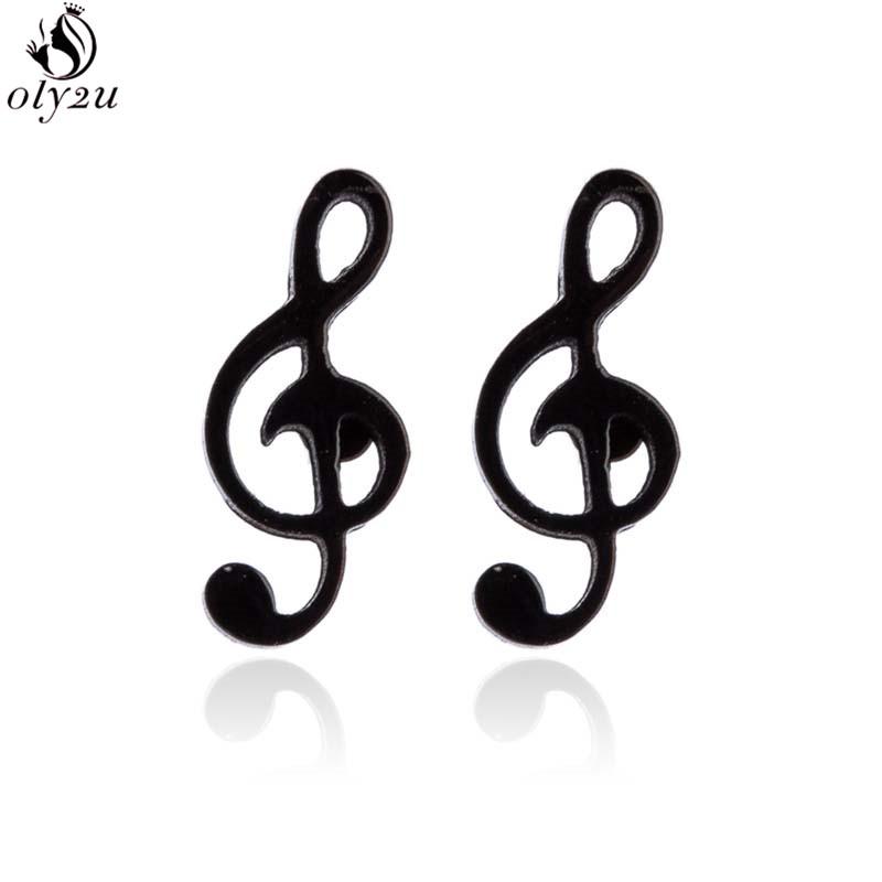 Hip-hop Stainless Steel Microphone Guitar Earring for Women Musical Ear Jewelry Girls Music Party Earrings Gift Accessories