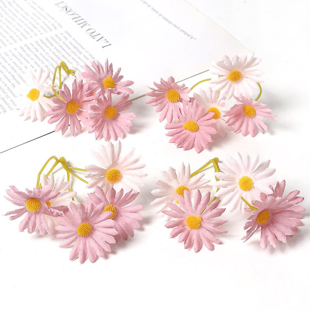 10/20Pcs Chrysanthemum Artificial Flowers Heads Silk Home Room Decoration For Mother's Day Craft Gifts DIY Wreath Wedding Decor