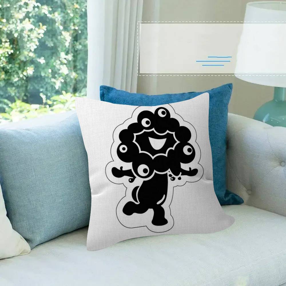 Cartoon M-Myaku-Myaku Personalized Pillow Dust Cover Bedroom Kids Party Decoration Pillowcase Birthday Children Gift