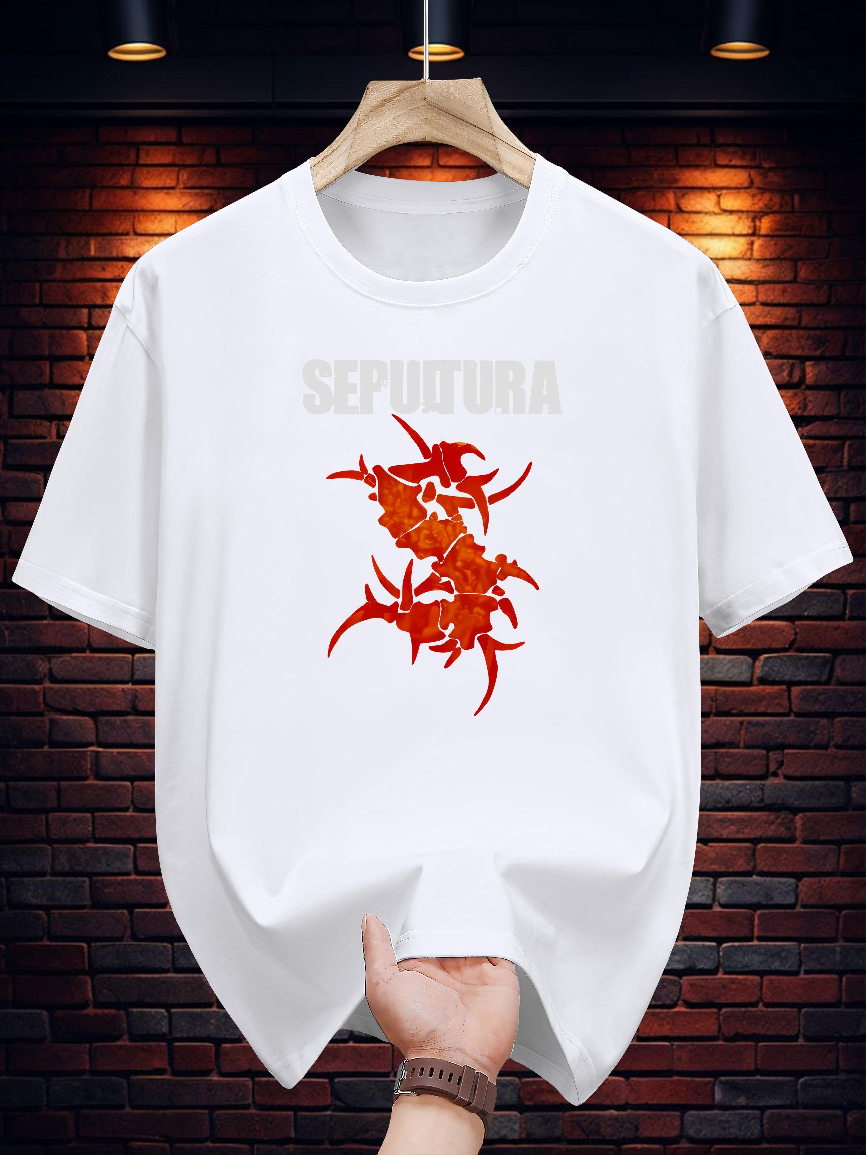Graphic Print T-shirt - Bold SEPULTURA Design XXXXL