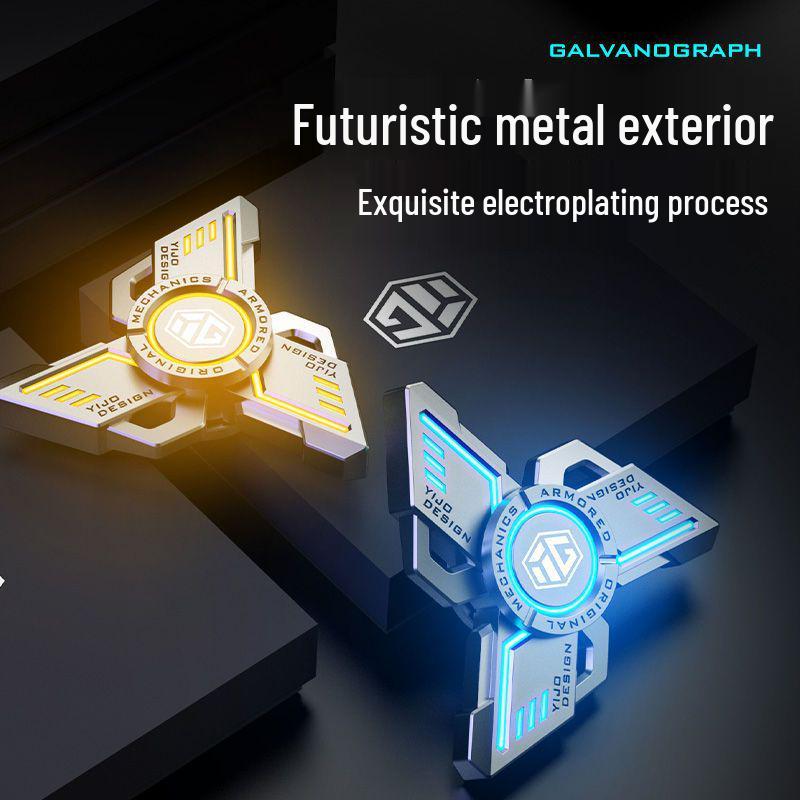 Limitierte Edition Luminous Black Tech Spinner: Stressabbau-Spielzeug für Schüler und Jungen