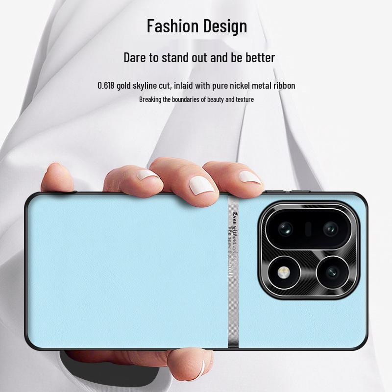 OnePlus 15 Liquid Leather Waistline Case - High-End, Durable, Simple Business Design