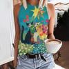 Summer Funny Face Cat 3D Print Tank Tops Women Fashion Streetwear Oversized O-Neck Oest Off Shoulder Sleeveless Woman Camisole