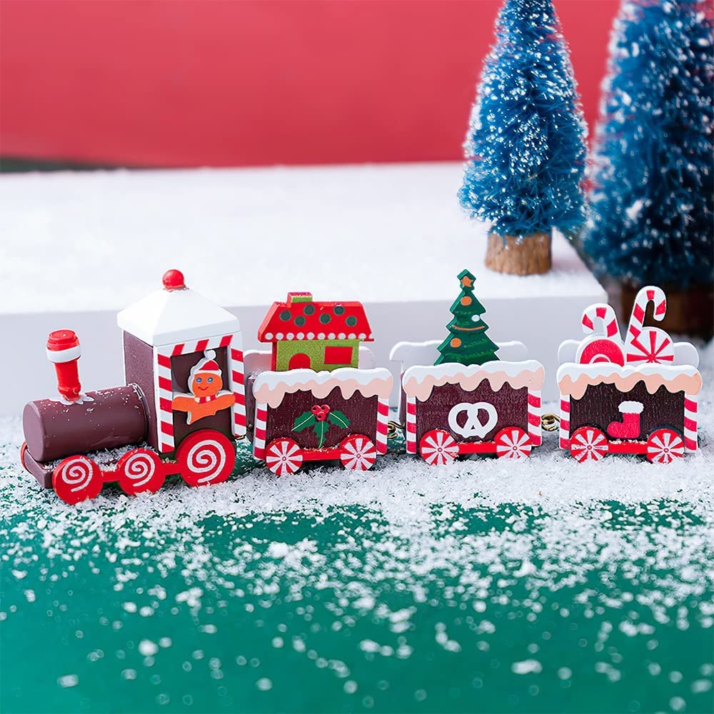 Weihnachten Weihnachtsmann Holz Weihnachtsminiatur Holzweihnachten Holz Mini Kinderzug Weihnachten Weihnachten Weihnachtsgeschenk Schmuckstück, Figur, Geschenk,