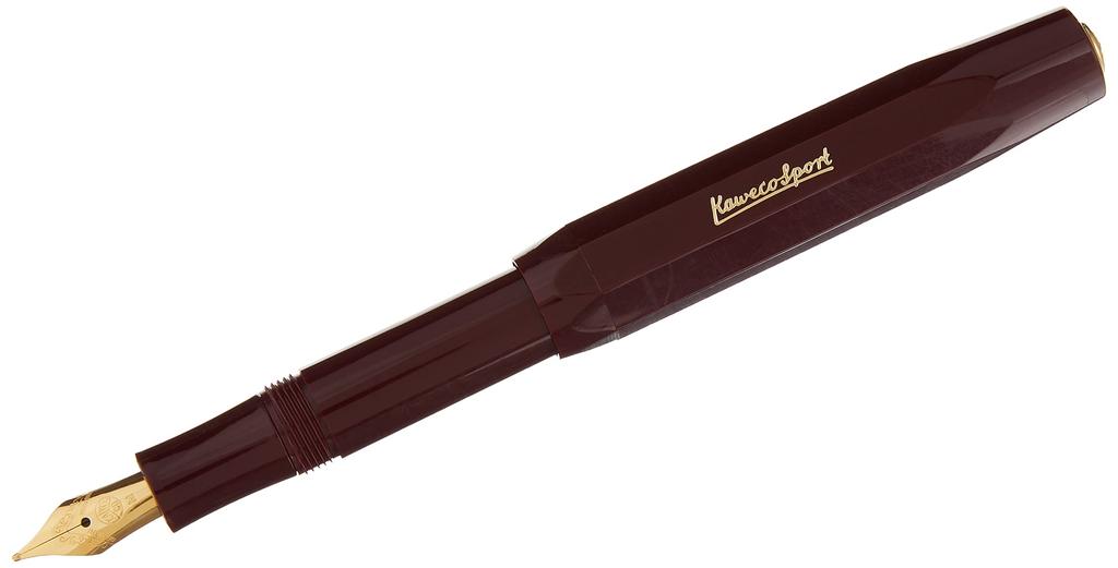 Kaweco Classic Sport Bordeaux Fountain Medium Officially Imported Pen, Nib, CSFP-BO,