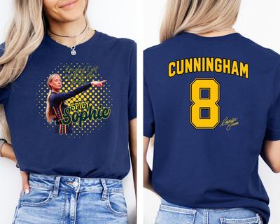 Unisex Shirt Cotton Oversize Large Size Sophie Cunningham 8 Women Basketball Point God Trendy 2 Sided T-Shirt