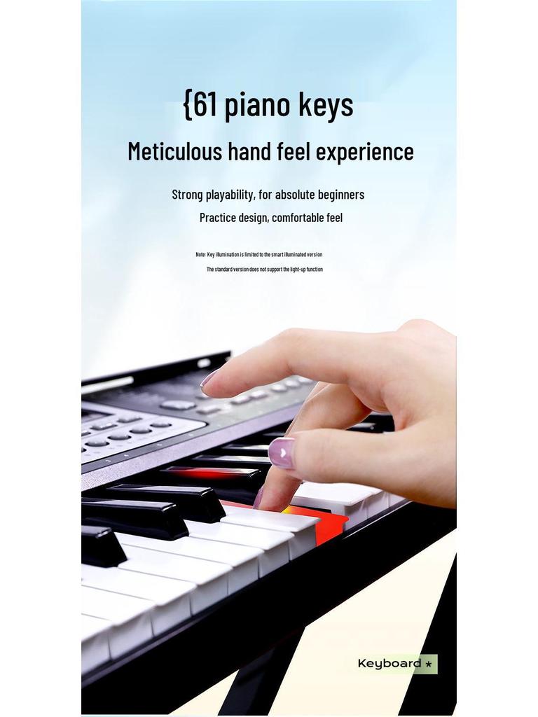 Beiduo Chen 61-Key Electronic Keyboard: Beginner To Professional Electric Piano for Children and Adults.