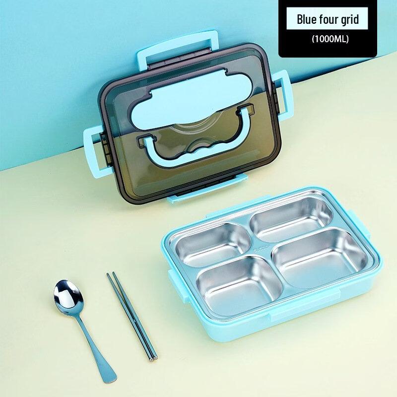 ZISIZ Stainless Steel Divided Bento Lunch Box
