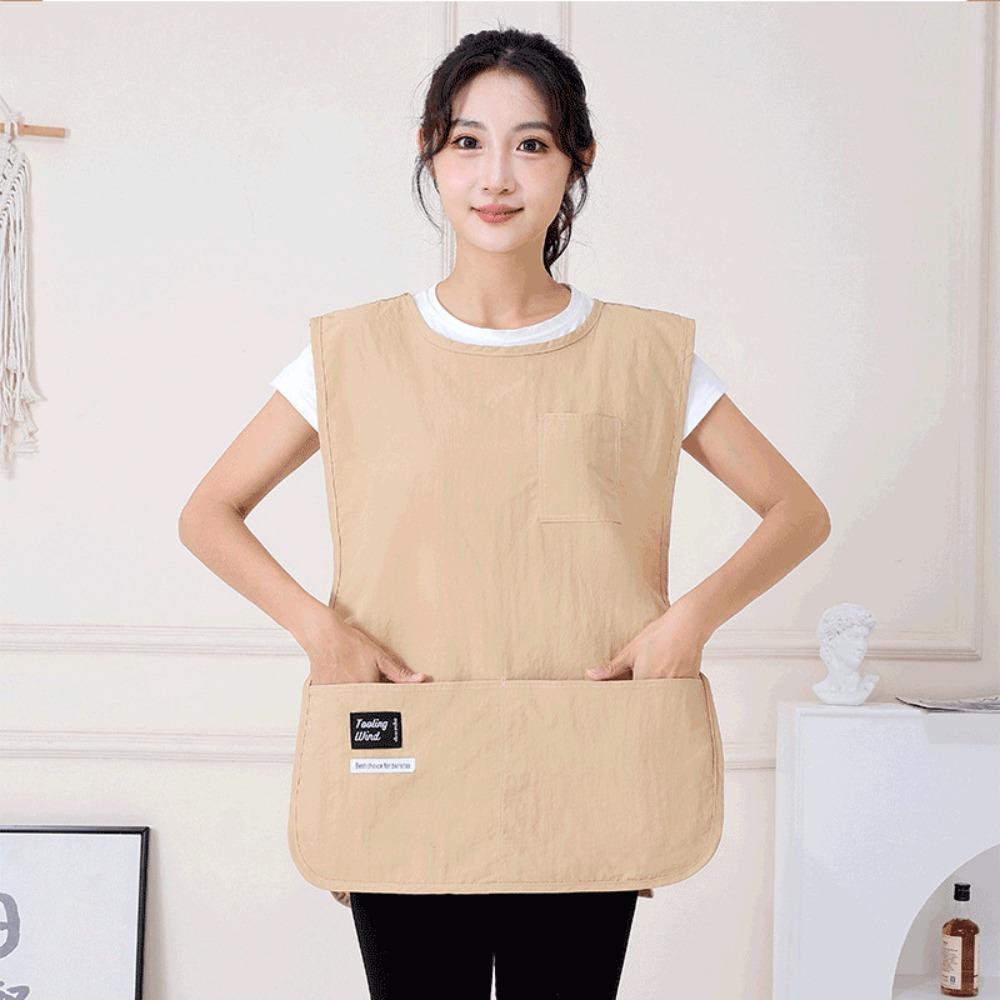 Waterproof Fashion Vest Apron Breathable Anti Dirty Sleeved Apron Multipurpose Coffee House Uniform Cleaning Accessories